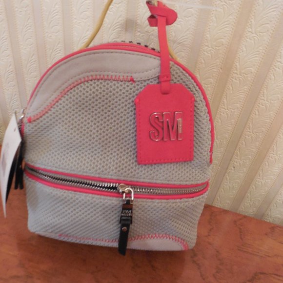 Steve Madden Brun Grey Multi Backpack New With Tags